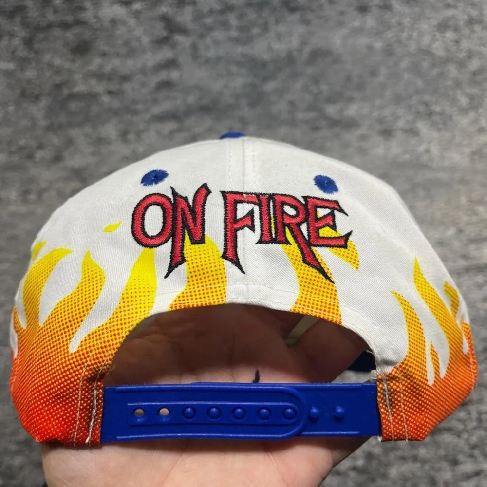 Vintage Florida Gators On Fire Hat Snapback Hat‎ University Collegiate 90s Cap